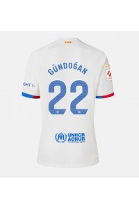 Fotbalové Dres Barcelona Ilkay Gundogan #22 Venkovní Oblečení 2023-24 Krátký Rukáv